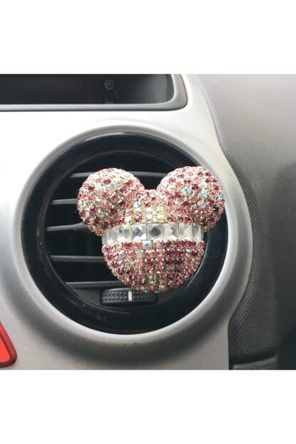 Oto Aksesuarcim Kristal Tasli Mickey Mouse Havalandirma Klips Oto Kokusu Ebruli Trendyol