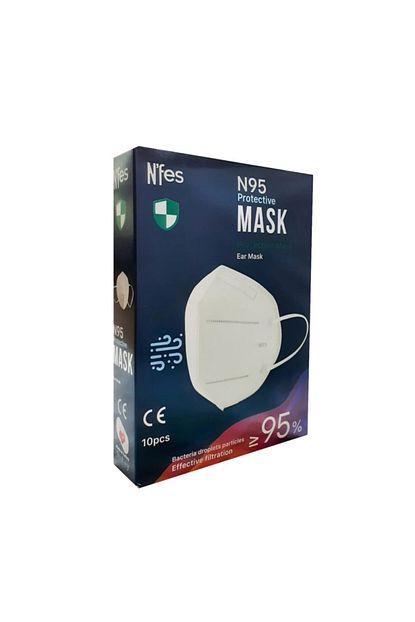 Nfes Maske N Fes Maske Nefes 5 Katli N95 Maske 10 Adet Fiyati Yorumlari Trendyol