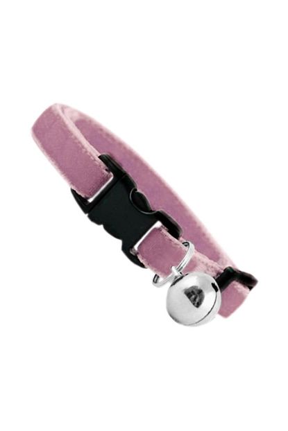 Ans Kedi Boyun Tasmasi Kadife Dokulu Canli 1 30 Cm Pembe Trendyol