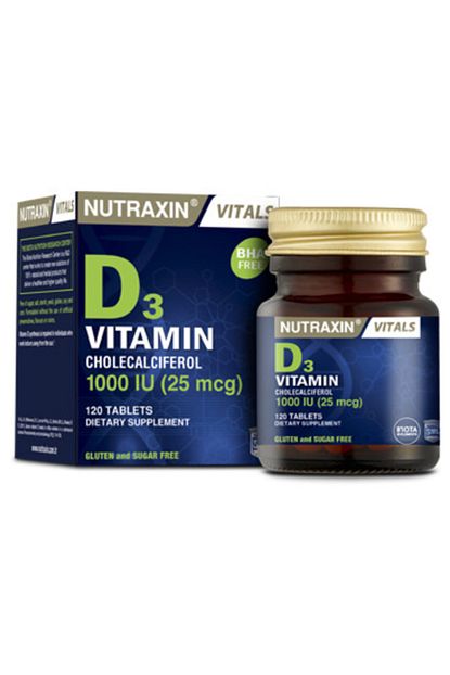nutraxin d vitamini 120 tablet fiyati