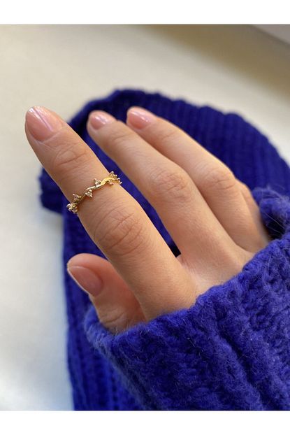 Kems Jewels Altin Kaplama Eklem Yuzugu Trendyol
