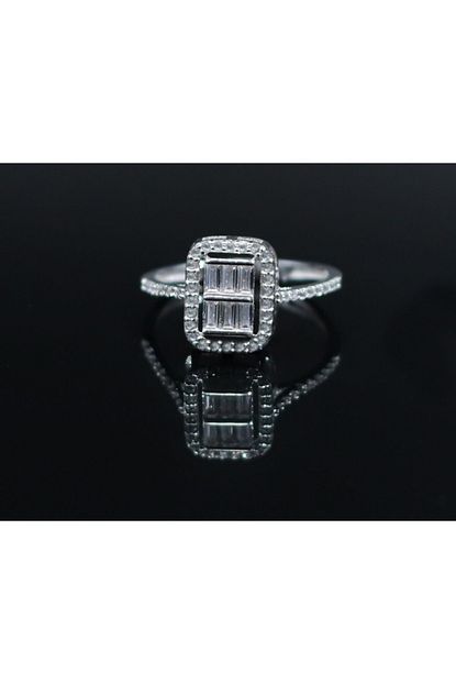 Basse Jewels 925 Ayar Star Kesim Zirkon Tasli Baget Yuzuk Trendyol