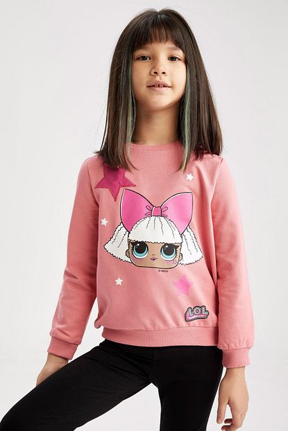 defacto kiz cocuk l o l lisansli sweatshirt fiyati yorumlari trendyol