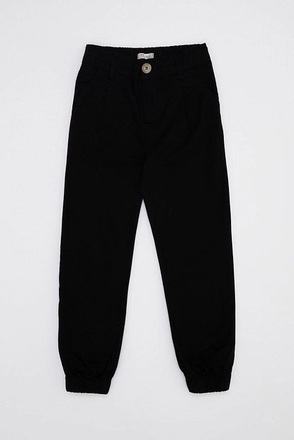 Defacto Kiz Cocuk Siyah Jogger Pantolon Trendyol