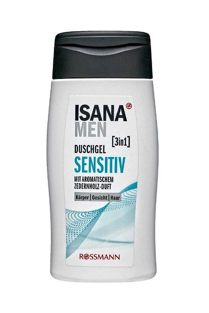 isana rossmann men 3in1 hassas yuz sac