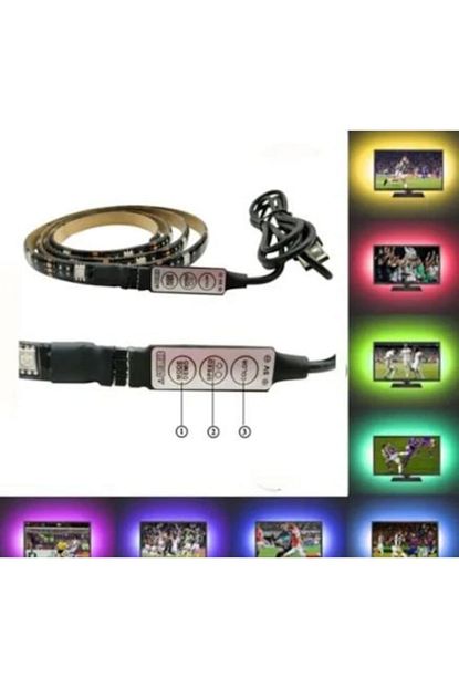 Led Tv Arkasi Rgb Serit Monitor Masa Aydinlatma Usb Li 5m Trendyol
