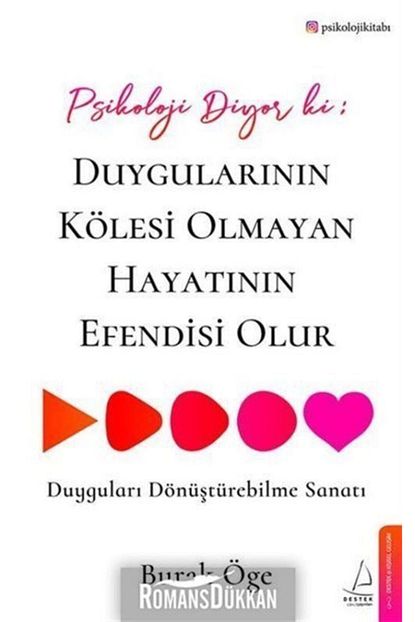Destek Yayinlari Psikoloji Diyor Ki Duygularinin Kolesi Olmayan Hayatinin Efendisi Olur Trendyol