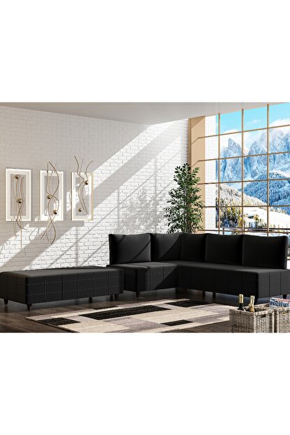 Evdemo Siyah Oznur Kose Koltuk Takimi Trendyol