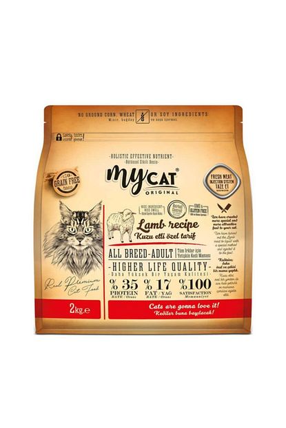 My Cat Mycat Original Tahilsiz Kuzu Etli Kedi Mamasi 2 Kg Trendyol