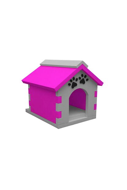 Kedicik Gri Pembe Kedi Evi Trendyol