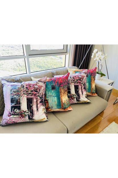 palmia home dekoratif dijital baskili 4 lu minder kilifi 60 x 60 cm fiyati yorumlari trendyol