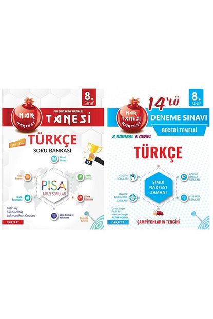 Nartest Yayinlari Nartest 8 Sinif Nar Tanesi Turkce Altin Sorular Deneme Sinavi Trendyol