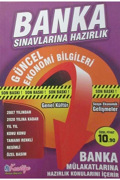 Kocatepe Akademik Yayinevi Ders Kitaplari Banka Sinavlarina Hazirlik Trendyol