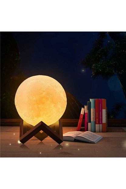 halfart 3d moon lamp gece lambasi led isik dolunay fiyati yorumlari trendyol