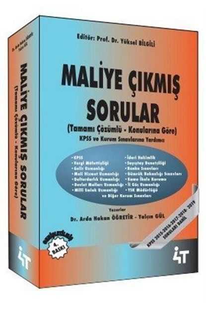 4t Yayinlari Maliye Konularina Gore Tamami Cozumlu Cikmis Sorular Trendyol