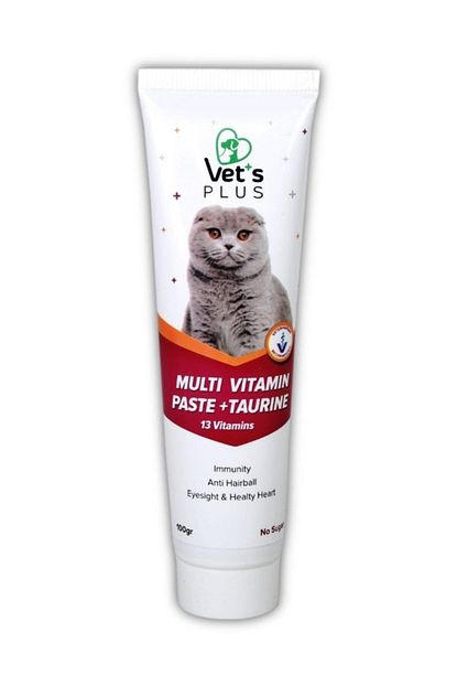 Vitamin Vet S Plus Saglikli Kediler Icin Taurinli Multi Kedi Macunu 100gr Trendyol