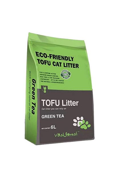 Dubex Tofu Yesil Cay Kokulu Topaklanan Organik Kedi Kumu 6 Lt Trendyol