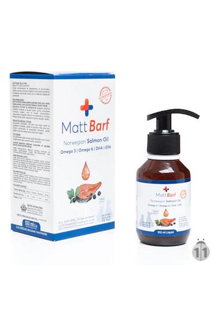 Matt Barf Mattbarf Salmon Oil 100ml Kedi Ve Kopek Icin Somon Yagi Trendyol