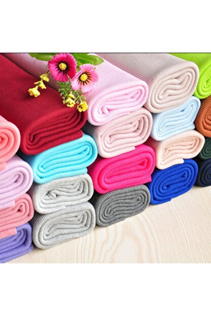 Izmitkumas Kirmizi Ribana Lastik Kumas Eni 1 20 Metre Yaka Kol Bandi Paca Trendyol