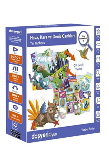 dusyeri puzzle hava kara ve deniz canlilari fiyati yorumlari trendyol