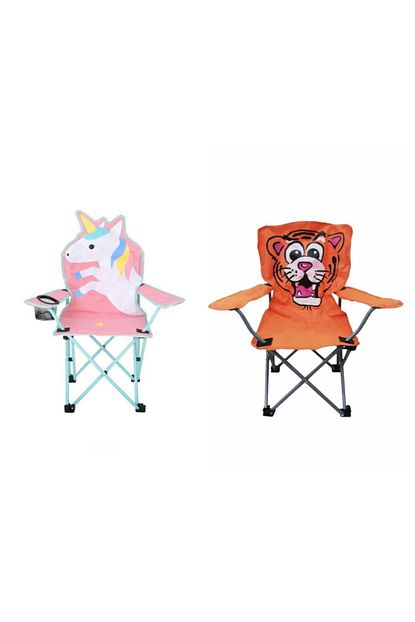 general camp 2 li set unicorn ve aslan figurlu katlanir cocuk oyun kamp sandalyesi fiyati yorumlari trendyol