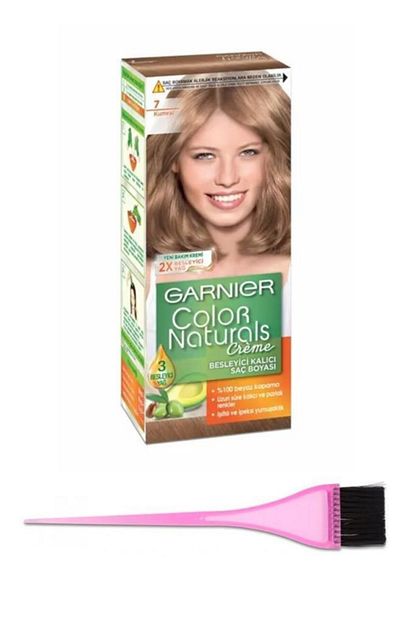 garnier color naturals sac boyasi 7 boya fircasi fiyati yorumlari trendyol