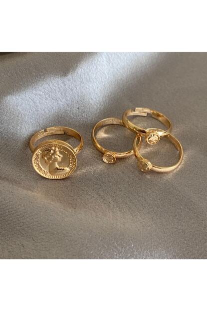 Moismore Mois More Gold Antik Para Yuzuk Seti Trendyol