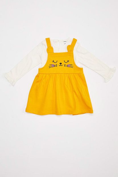 Defacto Kiz Bebek Salopet Ve Body Takim Trendyol