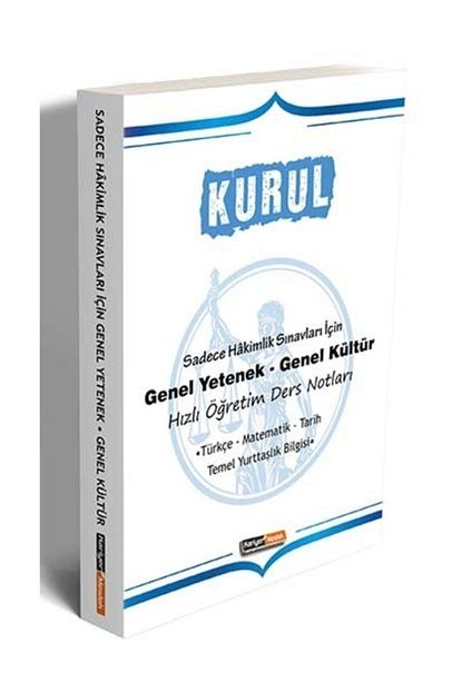 Kariyer Meslek Yayincilik 2020 Kurul Sadece Hakimlik Sinavlari Icin Genel Yetenek Genel Kultur Ders Notlari Trendyol