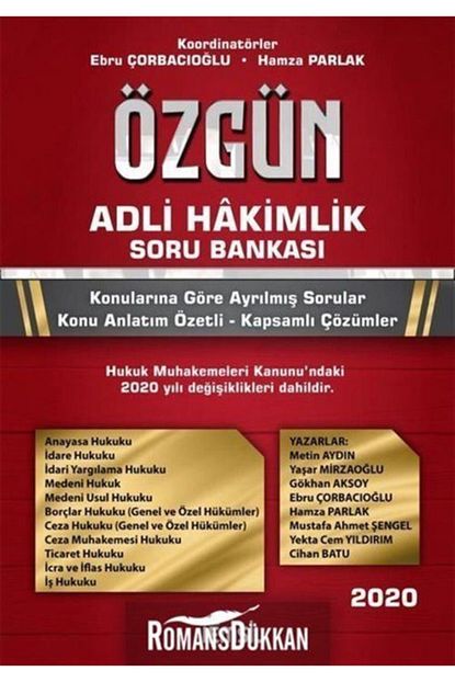 Temsil Kitap 2020 Ozgun Adli Hakimlik Soru Bankasi Trendyol