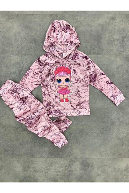 cinartarzbutik kiz cocuk lol resimli kadife esofman takimi fiyati yorumlari trendyol