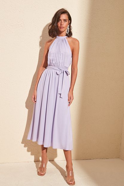 lila kusakli elbise twoss19el0155