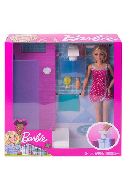 Barbie Bebek Ve Banyo Oyun Seti Trendyol
