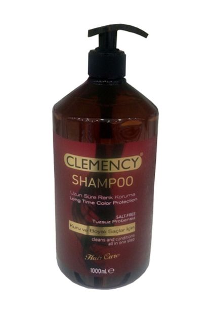 Clemency Tuzsuz Parabensiz Kuru Ve Boyali Saclar Icin Sampuan 1000 Ml 8680164445217 Trendyol