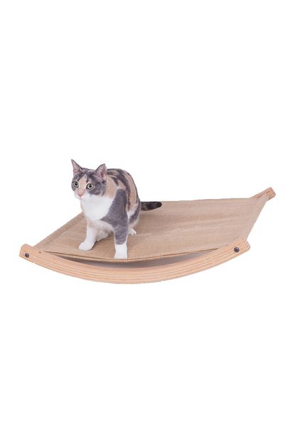 Svava Ahsap Kedi Yatagi Jut Keten Kumasindan Kedi Kopek Evi Trendyol