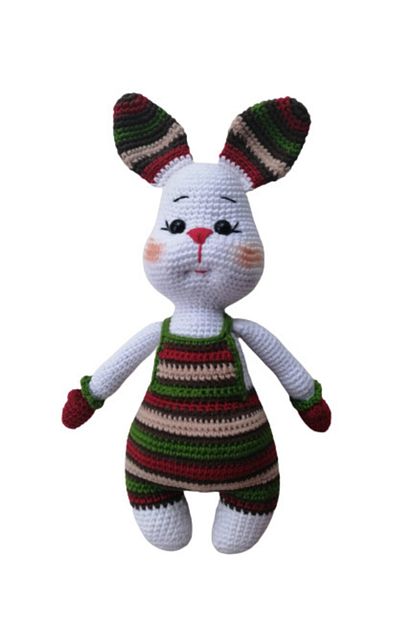 pofuduk minnos tavsan amigurumi organik oyuncak