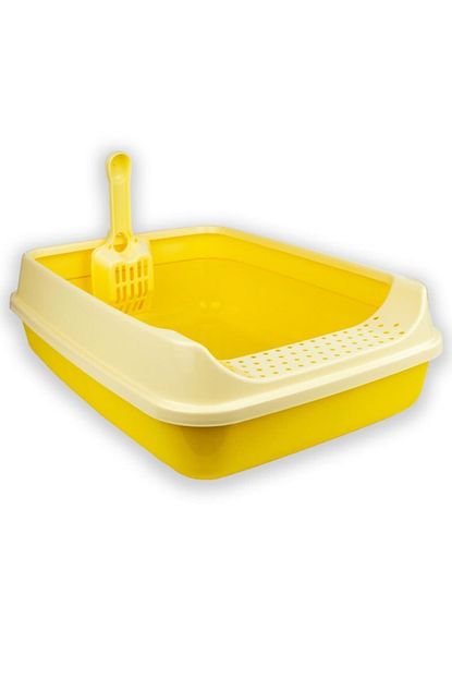 Krax Acik Kedi Tuvaleti Kurek50x35x15cm Sari Trendyol