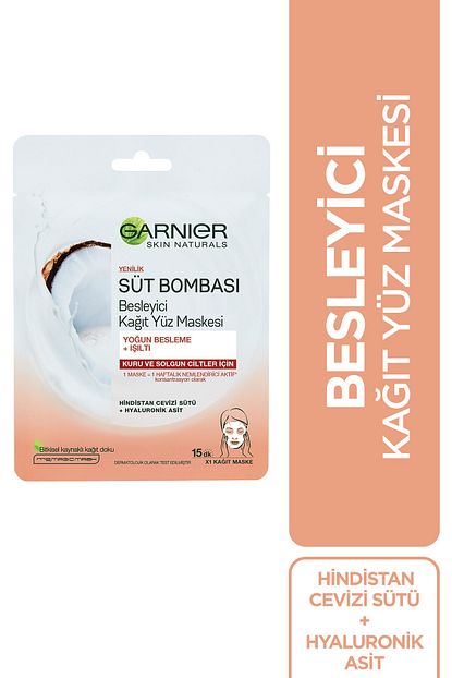 Garnier Sut Bombasi Besleyici Kagit Yuz Maskesi Hindistan Cevizi Fiyati Yorumlari Trendyol