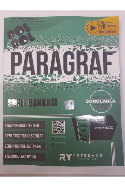 Referans Yayinlari Paragraf Soru Bankasi Universiteye Hazirlik Bol Bol Trendyol