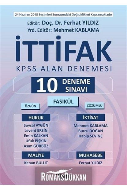 Temsil Kitap Ittifak Kpss Alan Denemesi 10 Deneme Sinavi Trendyol