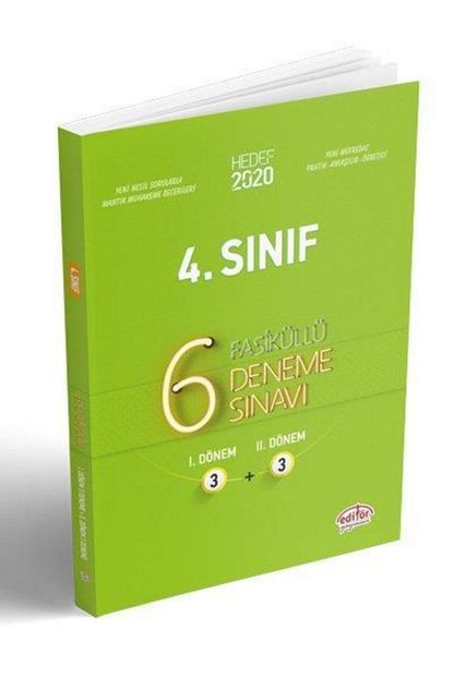 Editor Yayinevi Editor 4 Sinif 3 3 6 Deneme Sinavi Yeni 2021 Trendyol