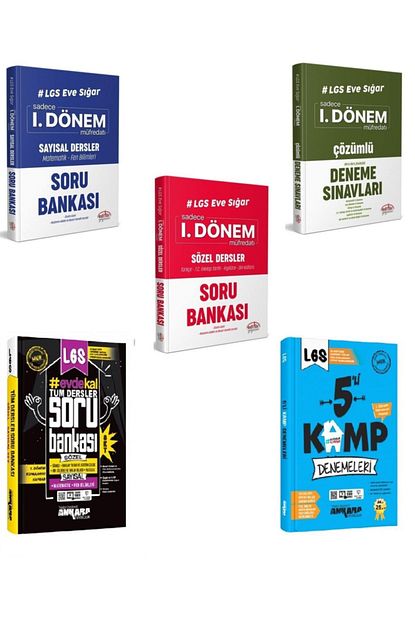 Lgs Ilk Donem Setleri 8 Sinif Lgs 1 Donem Kazandiran Karma Soru Bankasi Seti 8 6 Kitap Yeni 2020 Trendyol