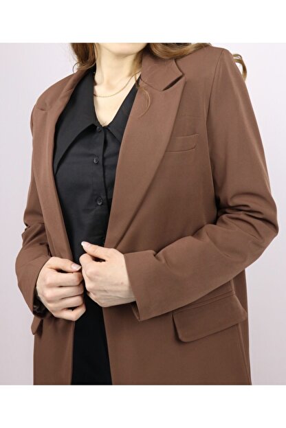 Amorestia Kadin Blazer Ceket Koyu Kahve Fiyati Yorumlari Trendyol