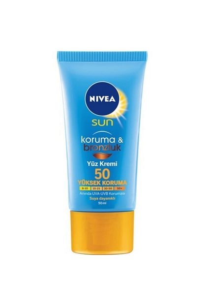 Nivea Sun Koruma Ve Bronzluk Spf 50 Faktor 50 Ml Yuz Icin Gunes Kremi Trendyol