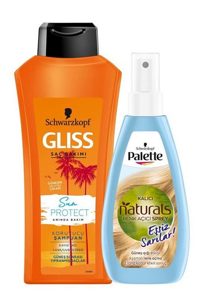 Gliss Sampuan Sun Protect 360 Ml Palette Natural Colors Renk Acici Sprey 150 Ml Trendyol