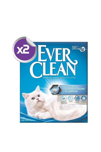 Ever Clean Extra Strong Unscented Ekstra Guclu Kokusuz Kedi Kumu 10 Lt X2 Adet Trendyol
