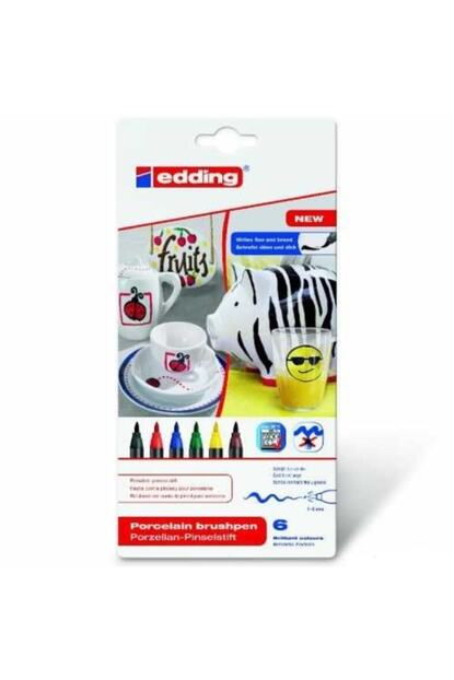 Edding 4200 Porselen Kalemi Standart Ana Renkler 6 Li Paket Trendyol