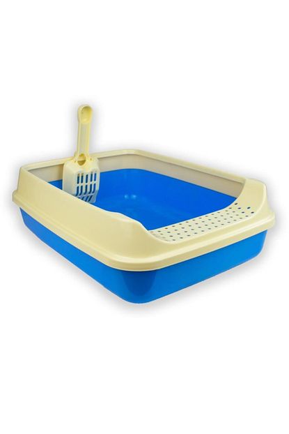Krax Acik Kedi Tuvaleti Kurek50x35x15cm Mavi Trendyol
