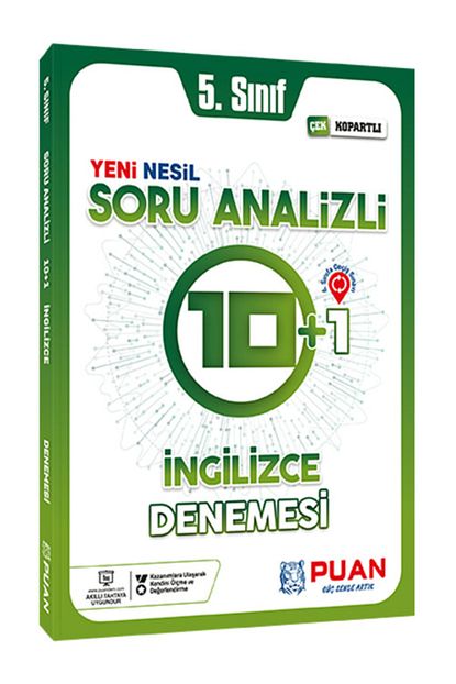 Puan Yayinlari Puan 5 Sinif Ingilizce 10 1 Deneme Sinavi Trendyol