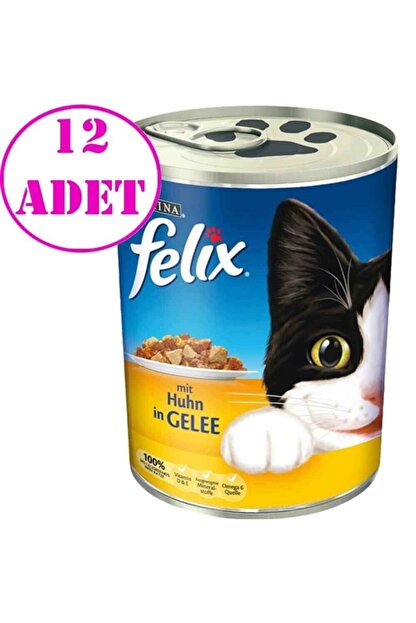 felix purina felix tavuklu kedi konservesi 400 gr 12 ad fiyati yorumlari trendyol